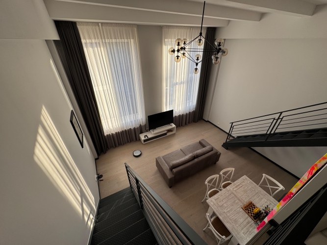 Объявление. Квартира в стиле лофт в жилом комплексе \'Kalnciema Quarter Residence\', Агенскалнс  Планировка: 1-й Цена: 700 EUR/мес. Foto #4