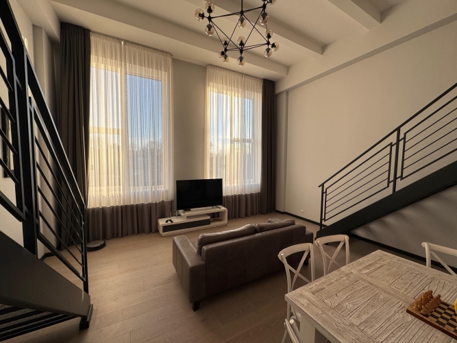 Объявление. Квартира в стиле лофт в жилом комплексе \'Kalnciema Quarter Residence\', Агенскалнс  Планировка: 1-й Цена: 700 EUR/мес. Foto #3