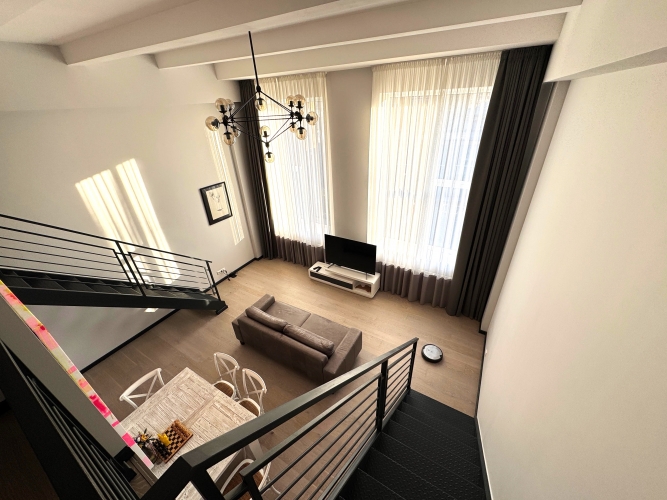 Объявление. Квартира в стиле лофт в жилом комплексе \'Kalnciema Quarter Residence\', Агенскалнс  Планировка: 1-й Цена: 700 EUR/мес. Foto #5