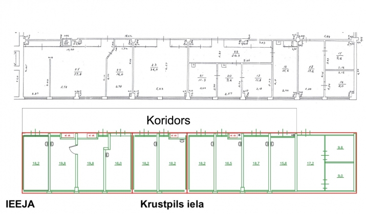 Sludinājumi. Iznomā telpas ar izlietni Krustpils ielā.  Telpas tiek piedāvātas ar pilnu iekšējo apdari. Plaši Cena: 127 EUR/mēn Foto #2