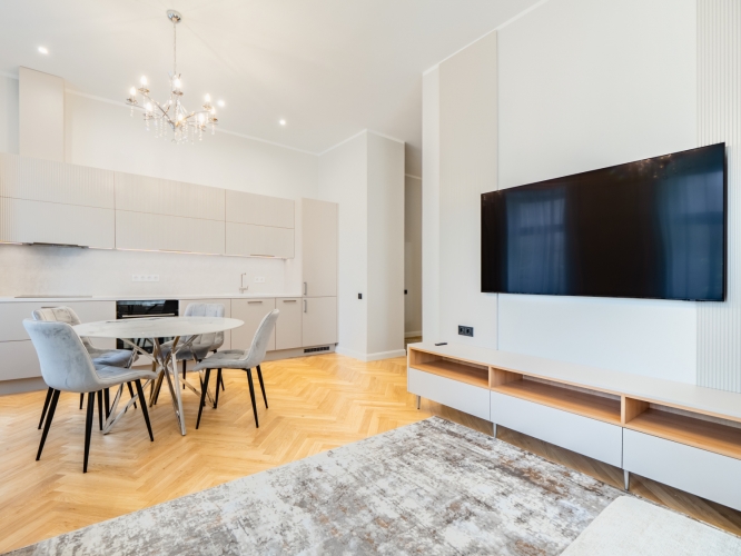 Sludinājumi. Izīrē mājīgu 2-istabu dzīvokli Klusajā centrā  Dzirnavu ielā 53  Pieejams uz īri no 01. Maija, Cena: 1100 EUR/mēn Foto #9